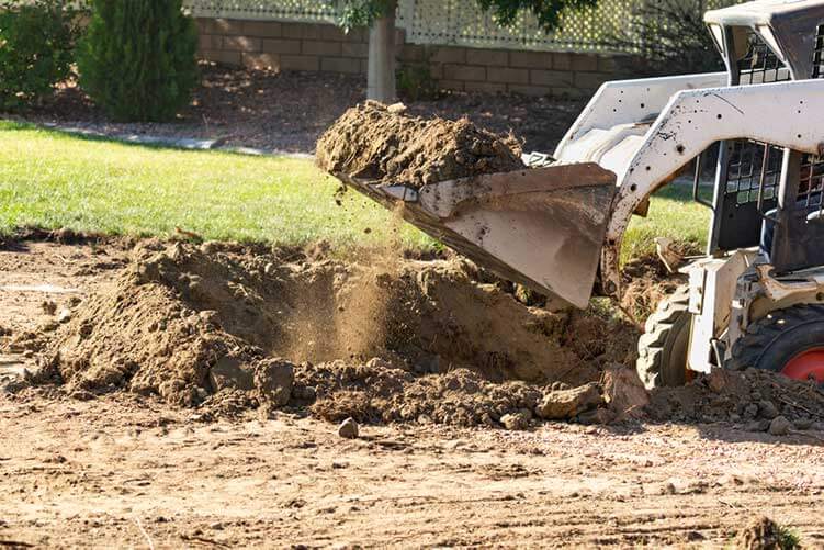 Site preparation work by Summers Construction near Winchester, Tennessee